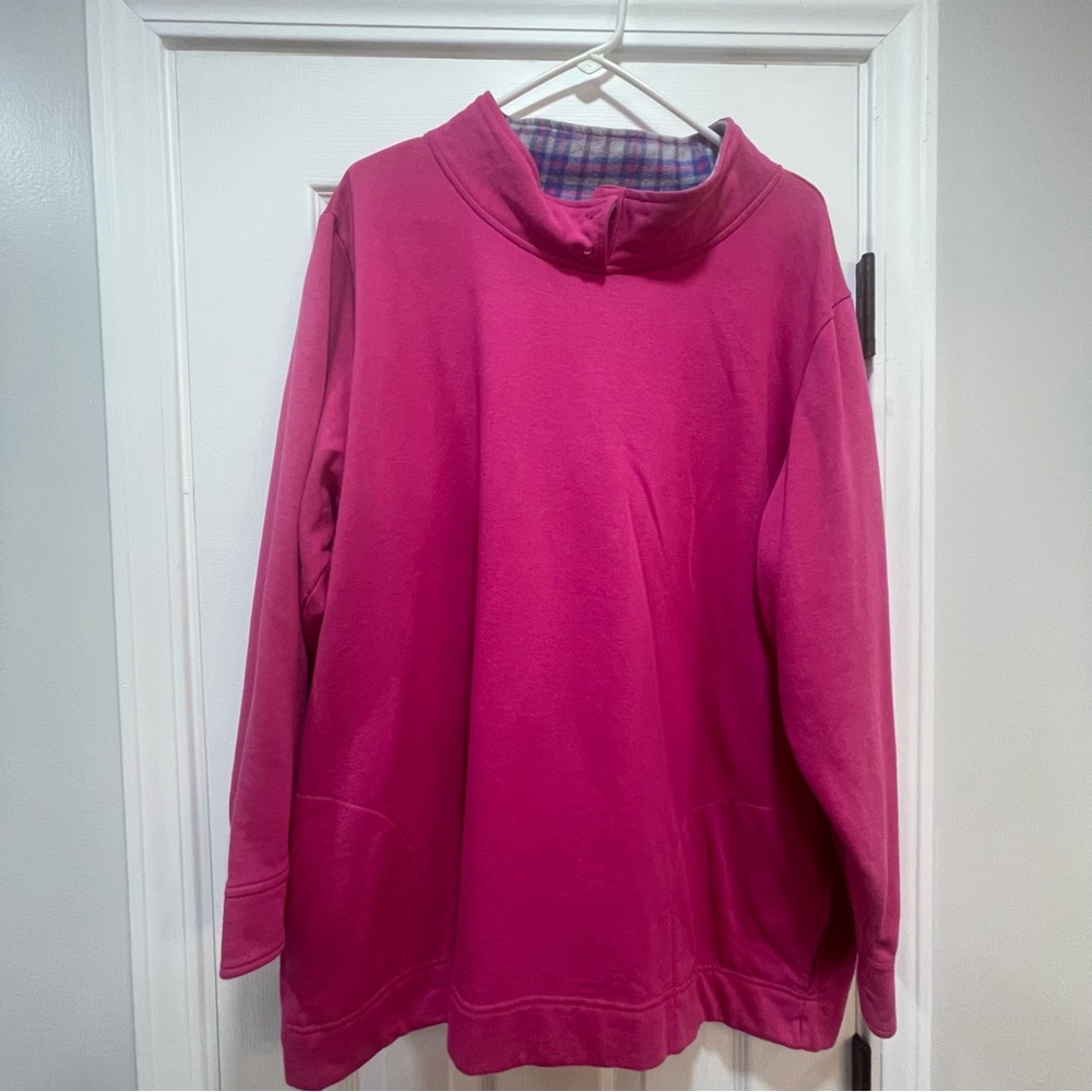 Blair Pink Cowl Neck Sweater Soft cotton/Knit Pullover